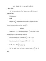 MỘT SỐ BÀI TẬP VỀ BIẾN ĐỔI PHÂN SỐ pdf