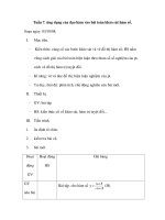 Tuần 7. ứng dụng của đạo hàm vào bài toán khảo sát hàm số ppt