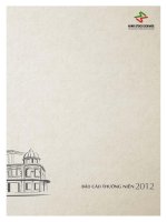 báo cáo thường niên 2012 hanoi stock exchange sở giao dịch chứng khoán hà nội