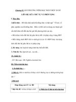 Chương IV: BẤT PHƯƠNG TRÌNH BẬC NHẤT MỘT ẨN SỐ LIÊN HỆ GIỮA THỨ TỰ VÀ PHÉP CỘNG pptx