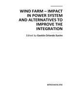 Wind Farm Impact in Power System and Alternatives to Improve the Integration Part 1 ppt