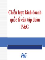 Phân tích chiến lược kinh doanh quốc tê của tập đoàn pg