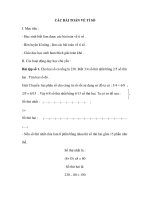 CÁC BÀI TOÁN VỀ TỈ SỐ pot