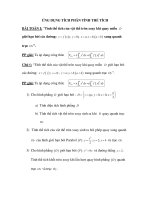 ỨNG DỤNG TÍCH PHÂN TÍNH THỂ TÍCH pdf
