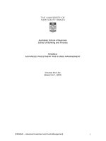 Australian School of Business School of Banking and Finance FINS5541 ADVANCED INVESTMENT AND FUNDS MANAGEMENT COURSE OUTLINE SEMESTER 1, 2010 pot