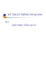 [giáo trình] kỹ thuật thông tin quang