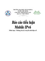 mobile ipv6 ﻿môn học thông tin & truyền dữ liệu số