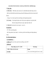 GIẢI BÀI TOÁN BẰNG CÁCH LẬP PHƯƠNG TRÌNH (tiếp) ppt