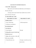 GIẢI TOÁN VỀ TỈ SỐ PHẦN TRĂM (TT) doc