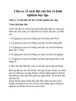 Chia sẻ về cách đặt câu hỏi và kinh nghiệm học tập pptx