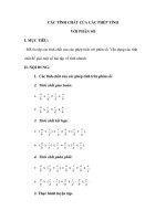 CÁC TÍNH CHẤT CỦA CÁC PHÉP TÍNH VỚI PHÂN SỐ doc