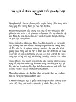 Suy nghĩ về chiến lược phát triển giáo dục Việt Nam potx