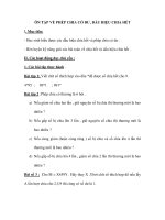 ÔN TẬP VỀ PHÉP CHIA CÓ DƯ, DẤU HIỆU CHIA HẾT potx