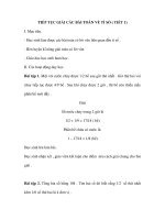 TIẾP TỤC GIẢI CÁC BÀI TOÁN VỀ TỈ SỐ ( TIẾT 1) pdf