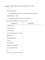 Tiết 150: PHÉP CỘNG(KHÔNG NHỚ) TRONG PHẠM VI 1000 pot