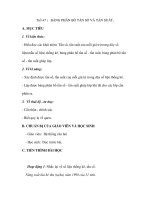 Tiết 47 : BẢNG PHÂN BỐ TẦN SỐ VÀ TẦN SUẤT potx