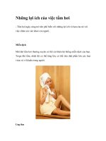 Những lợi ích của việc tắm hơi pptx