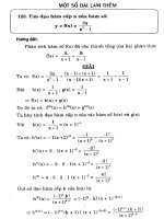 Một số bài toán làm thêm pot