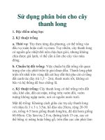Sử dụng phân bón cho cây thanh long docx