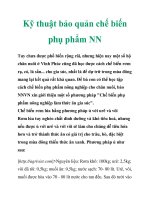 Kỹ thuật bảo quản chế biến phụ phẩm NN ppt
