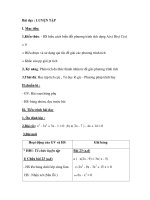 Bài dạy : LUYỆN TẬP docx