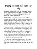 Phòng trị bệnh thối thân cây bắp ppt