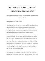 HỆ THỐNG SẢN XUẤT VÀ CUNG ỨNG GIỐNG KHOAI TÂY SẠCH BỆNH docx