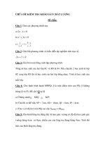 CHỮA ĐỀ KIỂM TRA KHẢO SÁT CHẤT LƯỢNG pot