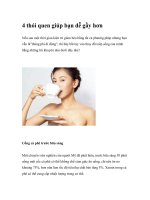 4 thói quen giúp bạn dễ gầy hơn pptx