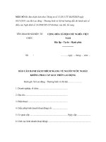 MẪU BÁO CÁO DANH SÁCH TRÍCH NGANG VỀ NGƯỜI NƯỚC NGOÀI KHÔNG PHẢI CẤP GIẤY PHÉP LAO ĐỘNG pptx