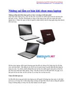 Những sai lầm cơ bản khi chọn mua laptop pptx