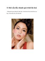 11 thói xấu đẩy nhanh quá trình lão hoá pptx