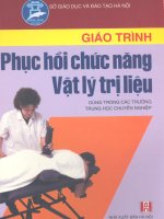 Giáo trình phục hồi chức năng vật lý trị liệu part 1 potx