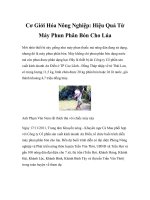 Cơ Giới Hóa Nông Nghiệp: Hiệu Quả Từ Máy Phun Phân Bón Cho Lúa potx