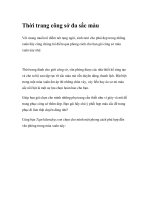 Thời trang công sở đa sắc màu doc