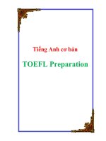 Tiếng Anh cơ bản TOEFL Preparation doc