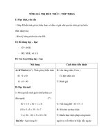 TÍNH GIÁ TRỊ BIỂU THỨC ( TIẾP THEO) pdf