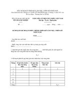 MẪU KẾ HOẠCH THỜI GIỜ LÀM VIỆC, THỜI GIỜ NGHỈ NGƠI docx