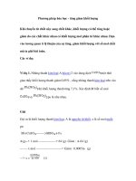 Phương pháp hóa học - tăng giảm khối lượng docx