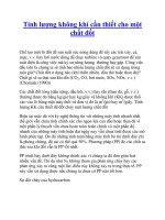 Tính lượng không khí cần thiết cho một chất đốtChế tạo một lò đốt để doc