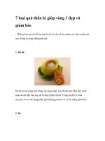 7 loại quả thần kì giúp vòng 1 đẹp và giảm béo pptx