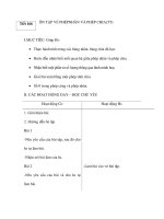 Tiết 166: ÔN TẬP VỀ PHÉPNHÂN VÀ PHÉP CHIA(TT) ppt