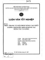 Thực trạng và giải pháp nâng cao chất lượng chăm sóc khách hàng tại hãng tàu T.S Lines