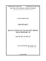 QUẢN LÝ ĐĂNG KÝ TÀI NGUYÊN TRONG MẠNG DIFFSERV IP