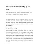 Bùi Việt Hà: Khổ luyện để lấy lại vóc dáng! doc