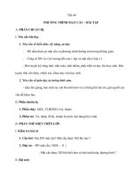 Tiết 49 PHƯƠNG TRÌNH MẶT CẦU – BÀI TẬP pptx