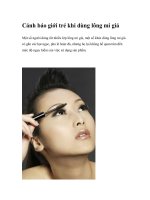 Cảnh báo giới trẻ khi dùng lông mi giả doc