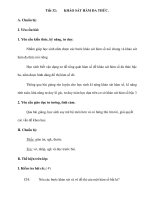 Tiết 32: KHẢO SÁT HÀM ĐA THỨC pdf