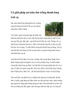 Có giải pháp an toàn cho trồng thanh long trái vụ potx