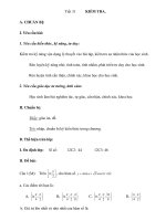 Tiết 31 KIỂM TRA TOÁN docx